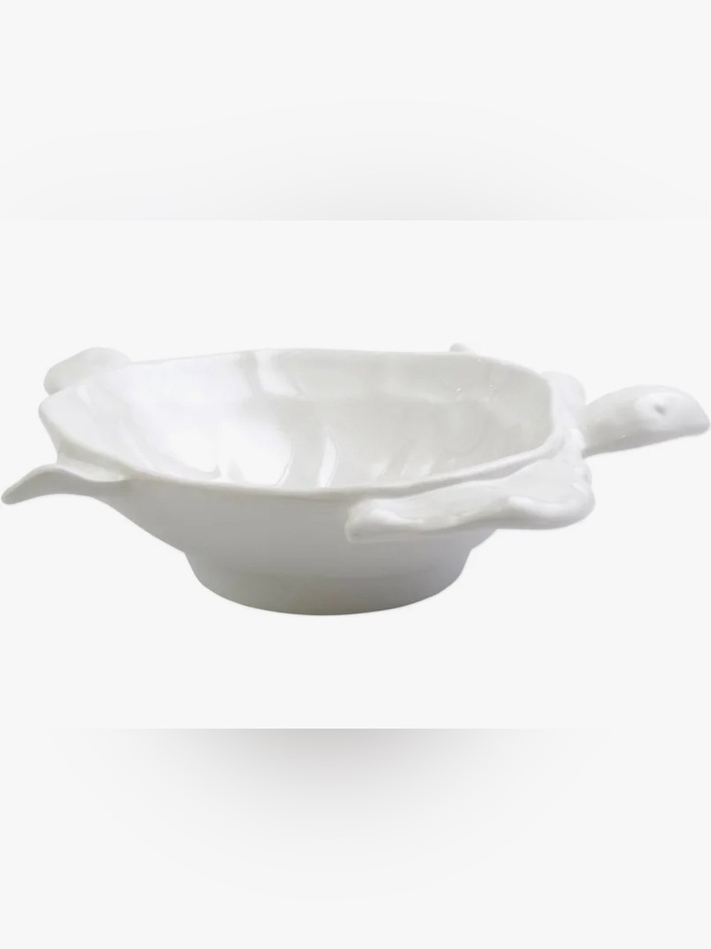 Vietri Melamine Incanto Mare White Serving Bowl